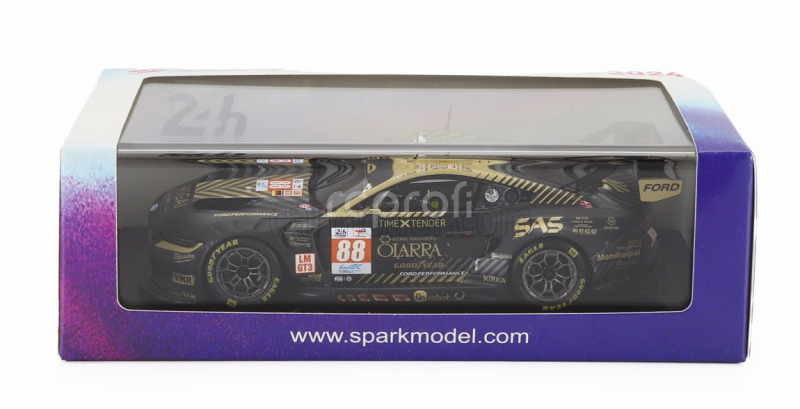Spark-model Ford usa Mustang Gt3 Coyote 5.4l V8 Team Proton Competition N 88 3rd Lmgt3 Class 24h Le Mans 2024 Giorgio Roda - Mikkel Overgaard Pedersen - Dennis Olsen 1:43 Černé Zlato