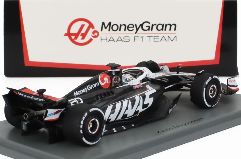 Spark-model Haas F1  Fw24 Team Moneygram Haas N 20 Australian Gp 2024 Kevin Magnussen 1:43 Černá Bílá