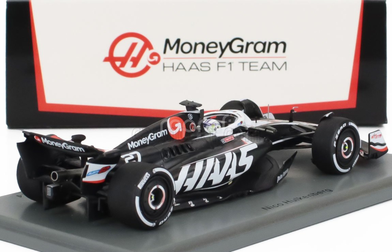 Spark-model Haas F1  Fw24 Team Moneygram Haas N 27 Australian Gp 2024 Nico Hulkenberg 1:43 Černá Bílá
