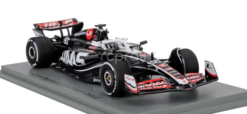Spark-model Haas F1  Fw24 Team Moneygram Haas N 50 Azerbaijan Gp 2024 Oliver Bearman 1:43 Černá Bílá