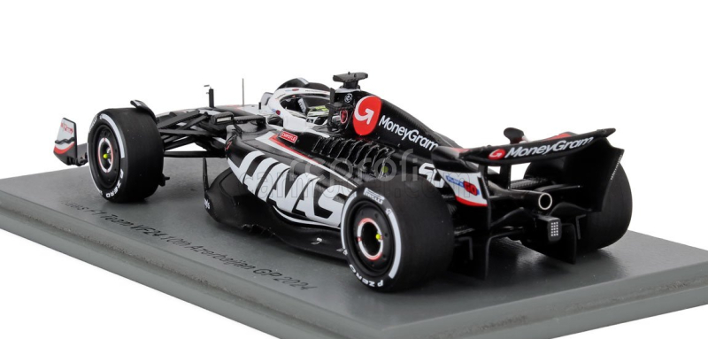 Spark-model Haas F1  Fw24 Team Moneygram Haas N 50 Azerbaijan Gp 2024 Oliver Bearman 1:43 Černá Bílá