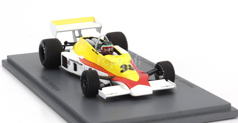 Spark-model Hesketh F1  308e N 39 Practice Belgium Gp 1977 H.rebaque 1:43 Žlutá Bílá