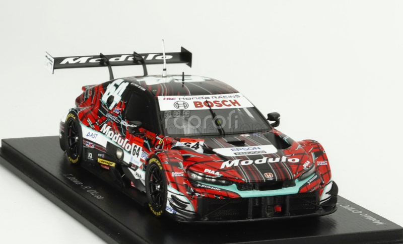 Spark-model Honda Civic Type-r Gt Team Modulo Nakajima Racing N 64 Gt500 Super Gt 2024 Takuya Izawa - Riki Okusa 1:43 Červená Černá