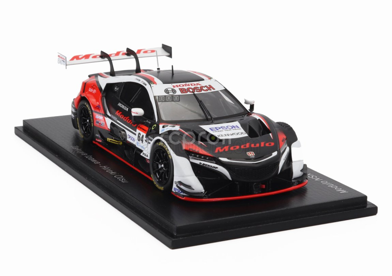 Spark-model Honda Nsx-gt Team Modulo Nakajima Racing N 64 Gt500 Class Super Gt 2021 Takuya Izawa - Hiroki Otsu 1:43 Černá Bílá Červená