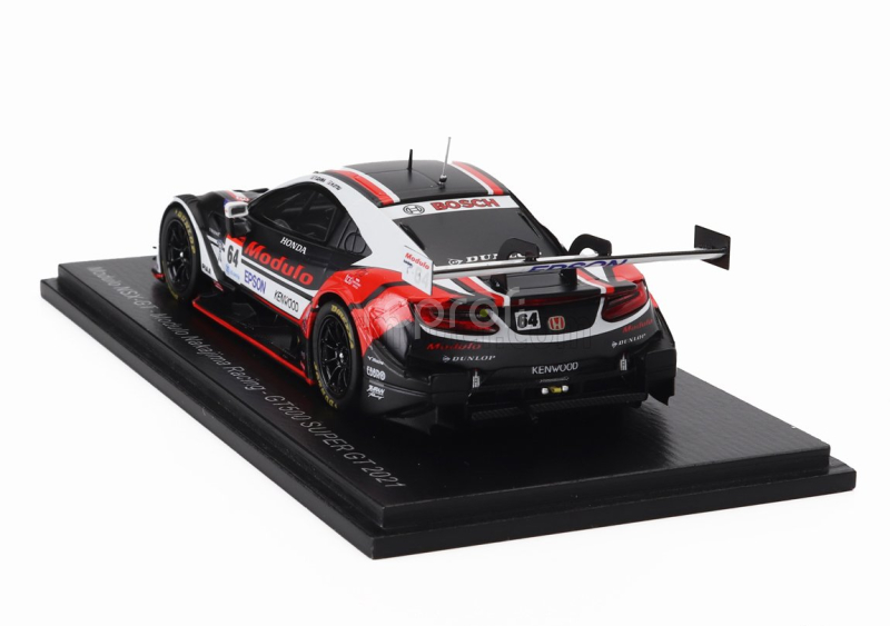Spark-model Honda Nsx-gt Team Modulo Nakajima Racing N 64 Gt500 Class Super Gt 2021 Takuya Izawa - Hiroki Otsu 1:43 Černá Bílá Červená