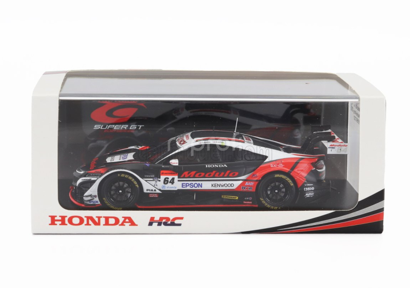 Spark-model Honda Nsx-gt Team Modulo Nakajima Racing N 64 Gt500 Class Super Gt 2021 Takuya Izawa - Hiroki Otsu 1:43 Černá Bílá Červená