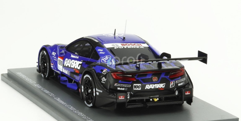 Spark-model Honda Nsx-gt Team Stanley Kunimitsu N 100 Gt500 Class Super Gt 2020 Naoki Yamamoto - Tadasuke Makino 1:43 Modrá Černá