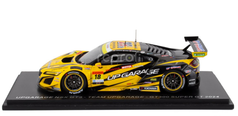 Spark-model Honda Nsx Gt3 Team Upgarage Racing N 18 Gt300 Class Super Gt 2024 Takashi Kobayashi - Syun Koide 1:43 Žlutá Černá