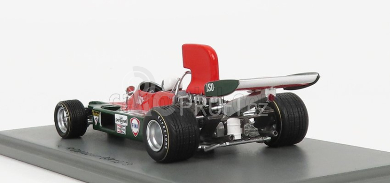 Spark-model Iso rivolta F1  Ir N 26 Canada Gp 1973 T.schenker 1:43 Červená Zelená Bílá