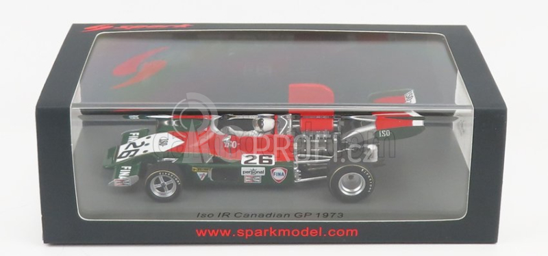 Spark-model Iso rivolta F1  Ir N 26 Canada Gp 1973 T.schenker 1:43 Červená Zelená Bílá