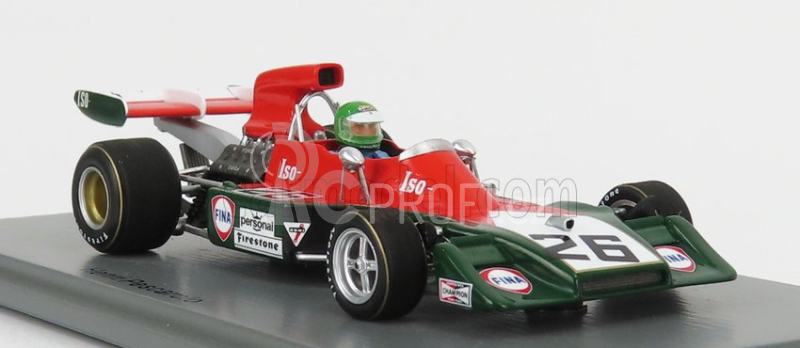 Spark-model Iso rivolta F1  Ir N 26 French Gp 1973 H.pescarolo 1:43 Zelená Červená
