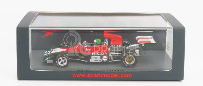 Spark-model Iso rivolta F1  Ir N 26 French Gp 1973 H.pescarolo 1:43 Zelená Červená