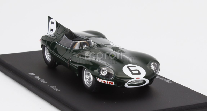 Spark-model Jaguar D-type Team Jaguar Cars Ltd N 6 Winner 24h Le Mans 1955 J.m.hawthorn - I.l.bueb 1:43 Britská Závodní Zelená