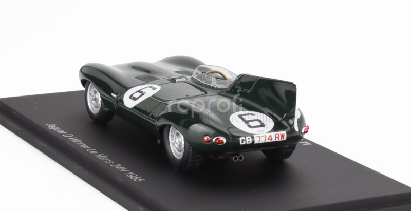 Spark-model Jaguar D-type Team Jaguar Cars Ltd N 6 Winner 24h Le Mans 1955 J.m.hawthorn - I.l.bueb 1:43 Britská Závodní Zelená