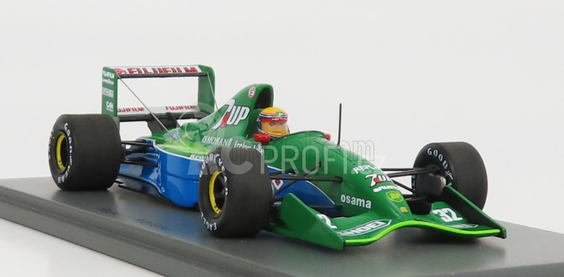 Spark-model Jordan F1 191 Team 7up N 32 Italy Gp 1991 R.moreno 1:43 Zelená Modrá
