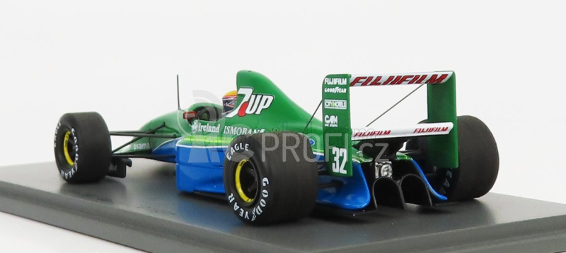 Spark-model Jordan F1 191 Team 7up N 32 Italy Gp 1991 R.moreno 1:43 Zelená Modrá