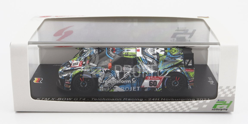 Spark-model KTM X-bow Gt4 Team Teichmann Racing N 60 24h Nurburgring 2021 S.brodmerkel - K.teichmann - E.kara Osman - L.kraihamer 1:43 Různé
