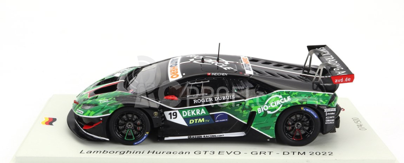 Spark-model Lamborghini Huracan Gt3 Evo N 19 Grt Dtm 2022 Rolf Ineichen 1:43 Černá Zelená