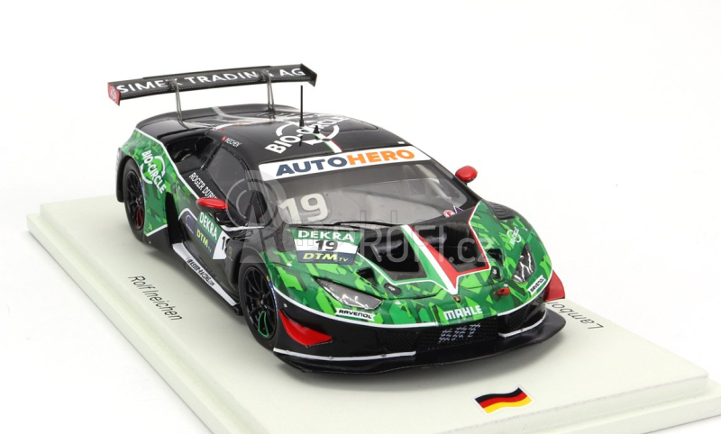 Spark-model Lamborghini Huracan Gt3 Evo N 19 Grt Dtm 2022 Rolf Ineichen 1:43 Černá Zelená