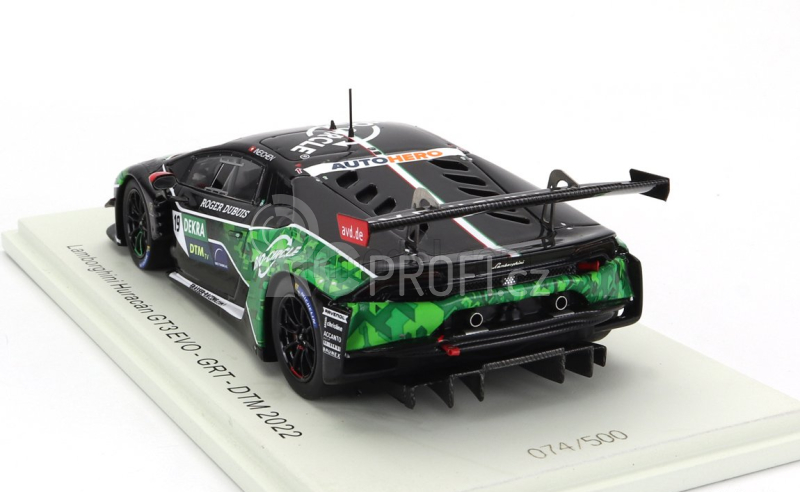 Spark-model Lamborghini Huracan Gt3 Evo N 19 Grt Dtm 2022 Rolf Ineichen 1:43 Černá Zelená