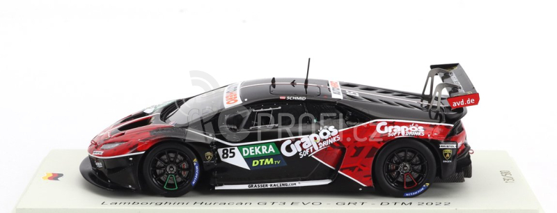 Spark-model Lamborghini Huracan Gt3 Evo N 85 Grt Dtm Season 2022 Clemens Schmid 1:43 Červená Černá
