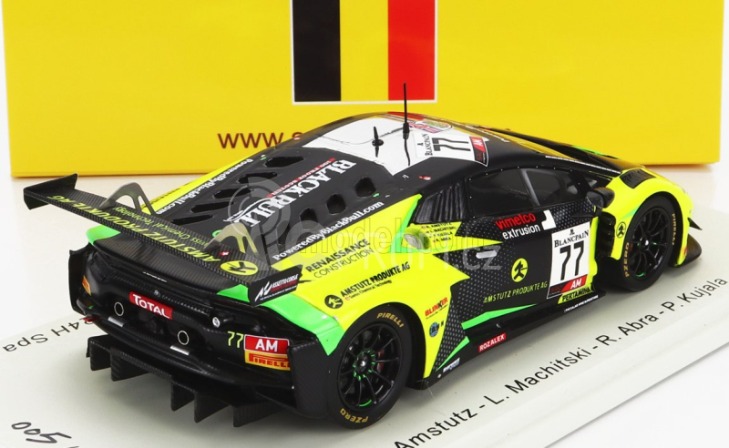 Spark-model Lamborghini Huracan Gt3 Evo Team Barwell Motorsport N 77 24h Spa 2019 A.amstutz - L.machitski - R.abra - P.kujala 1:43 Černá Žlutá