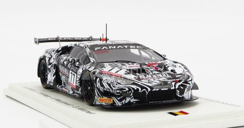 Spark-model Lamborghini Huracan Gt3 Evo Team Barwell Motorsport N 77 24h Spa 2022 A.al Harthy - S.de Haan - A.macdowall - S.mitchell 1:43 Černá Bílá