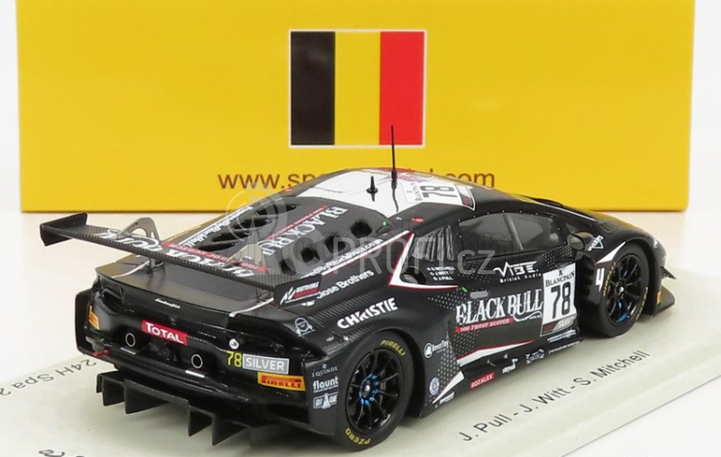 Spark-model Lamborghini Huracan Gt3 Evo Team Barwell Motorsport N 78 24h Spa 2019 J.pull - J.witt - S.mitchell 1:43 Black