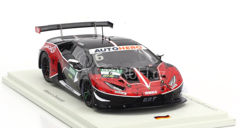 Spark-model Lamborghini Huracan Gt3 Evo Team Grasser Racing N 6 Dtm Season 2022 Alessio Deledda 1:43 Červená Černá