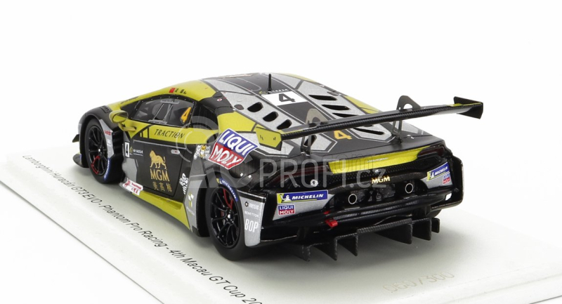 Spark-model Lamborghini Huracan Gt3 Evo Team Phantom Pro Racing N 4 4th Gt Cup Macau 2022 Ling Kang 1:43 Žlutá Černá