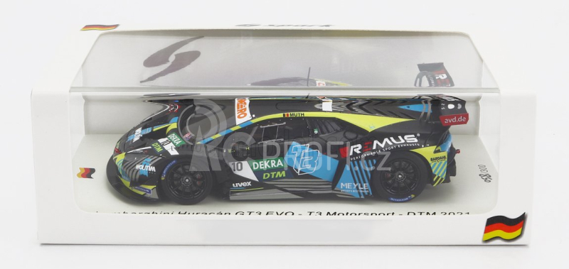 Spark-model Lamborghini Huracan Gt3 Evo Team T3 Motorsport N 10 Dtm Season 2021 E.muth 1:43 Černá Žlutá