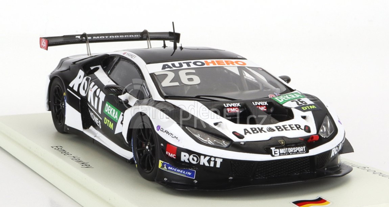 Spark-model Lamborghini Huracan Gt3 Evo Team T3 Motorsport N 26 Dtm Season 2021 E.hawkey 1:43 Bílá Černá