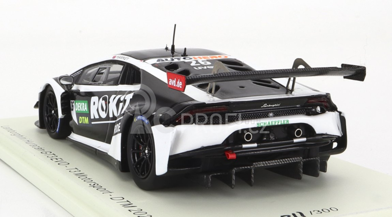 Spark-model Lamborghini Huracan Gt3 Evo Team T3 Motorsport N 26 Dtm Season 2021 E.hawkey 1:43 Bílá Černá