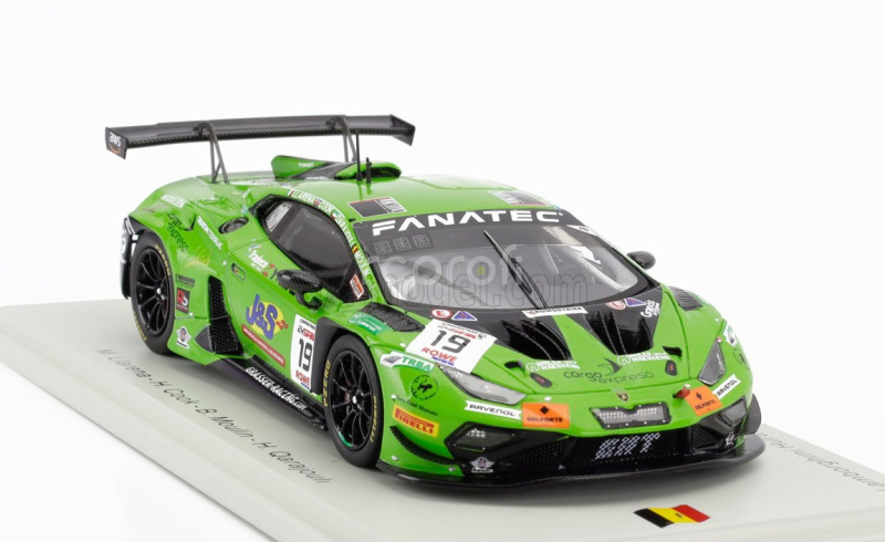 Spark-model Lamborghini Huracan Gt3 Evo2 5.2l V10 Team Grt Grasser Racing N 19 24h Spa 2024 Mateo Llarena - Hugo Cook - Baptiste Moulin - Haytham Qarajouli 1:43 Zelená