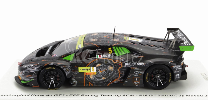 Spark-model Lamborghini Huracan Gt3 Team Fff Racing N 5 Fia Gt World Cup Macau 2017 M.bortolotti 1:43 Black
