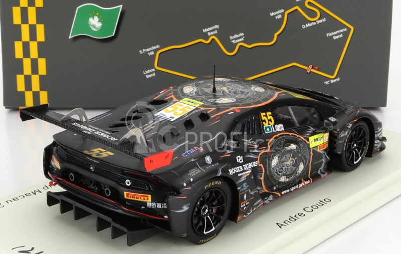 Spark-model Lamborghini Huracan Gt3 Team Fff Racing N 55 Fia Gt World Cup Macau 2016 A.couto 1:43 Black