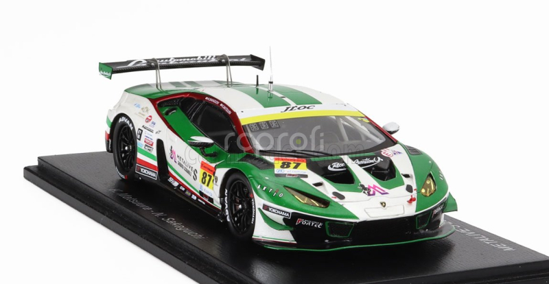 Spark-model Lamborghini Lamborghini Gt3 Team Jloc N 87 Gt300 Class Super Gt 2024 Kosuke Matsuura - Natsu Sakaguchi 1:43 Zelená Bílá