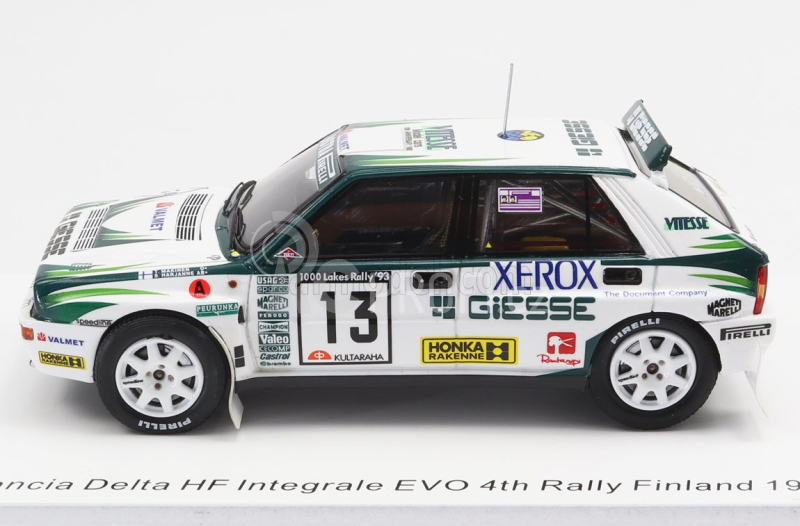 Spark-model Lancia Delta Hf Integrale Evo Giesse N 13 4th Rally 1000 Lakes 1993 T.makinen - S.harjanne 1:43 Bílá Zelená