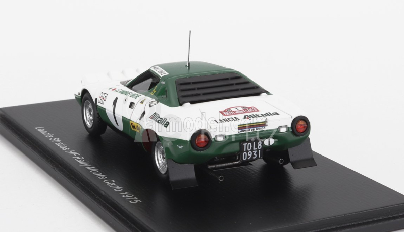 Spark-model Lancia Stratos Hf Alitalia (night Version) N 1 Rally Montecarlo 1975 J.c.andruet - Y.jouanny 1:43 Bílá Zelená