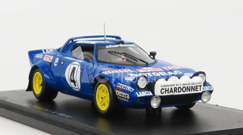 Spark-model Lancia Stratos Hf (night Version) N 4 Winner Rally Montecarlo 1979 Bernard Darniche - Alain Mahe 1:43 Blue