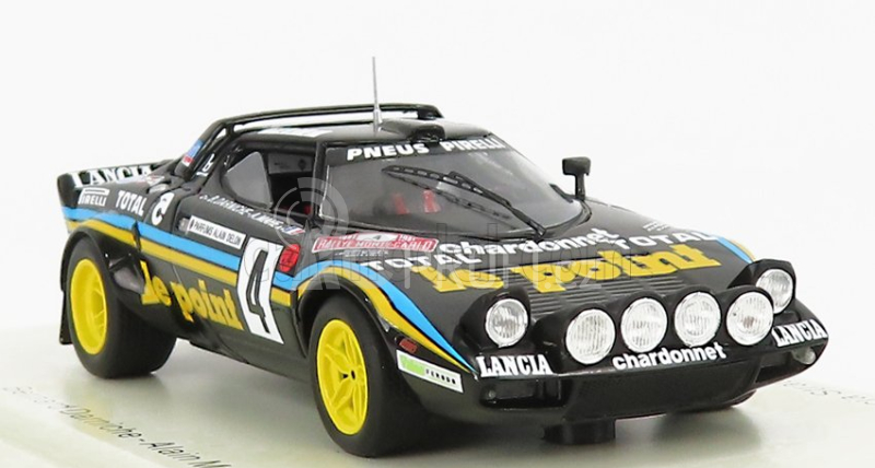 Spark-model Lancia Stratos N 4 6th Rally Montecarlo 1981 B.darniche - A.mahe 1:43 Černá Žlutá