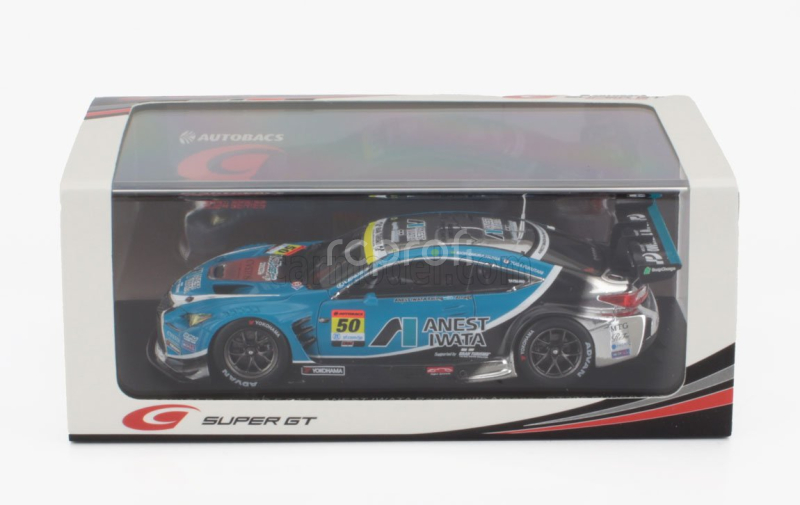 Spark-model Lexus Rc F Gt3 Anest Iwata Racing N 50 Gt300 Class Super Gt 2024 Igor Omura Fraga - Yuga Fururtani 1:43 Světle Modrá Bílá
