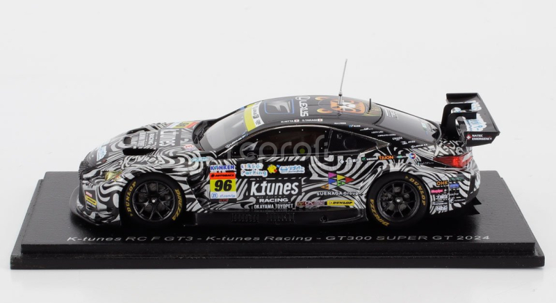 Spark-model Lexus Rc F Gt3 Team K-tunes Racing N 96 Gt300 Class Super Gt 2024 Morio Nitta - Shinichi Takagi 1:43 Černá Bílá