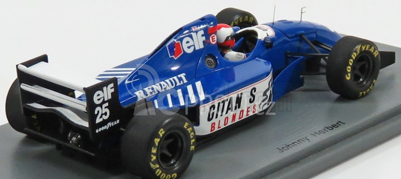 Spark-model Ligier F1  Js39b N 25 Europe Gp 1994 Johnny Herbert 1:43 Modrá Bílá