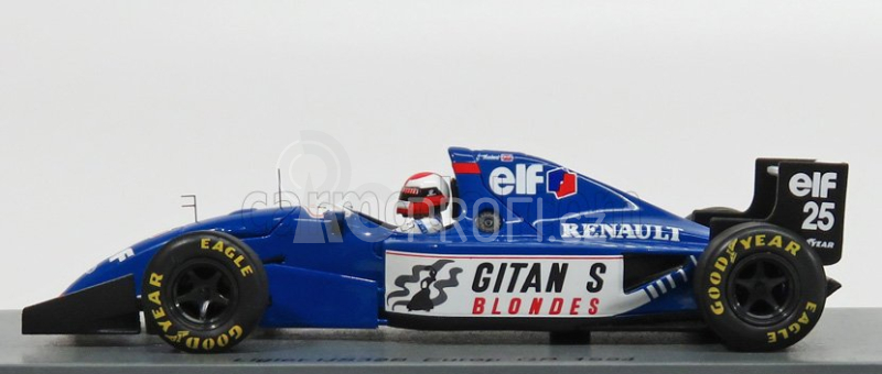Spark-model Ligier F1  Js39b N 25 Europe Gp 1994 Johnny Herbert 1:43 Modrá Bílá