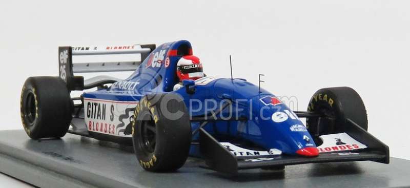 Spark-model Ligier F1  Js39b N 25 Europe Gp 1994 Johnny Herbert 1:43 Modrá Bílá