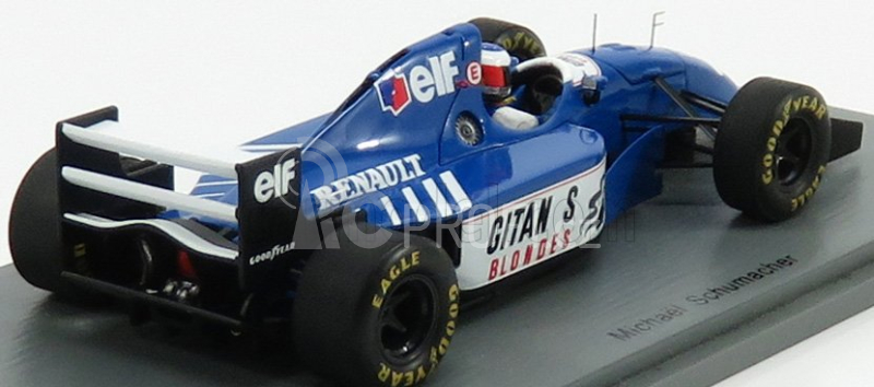 Spark-model Ligier F1  Js39b Test Estoril 1994 M.schumacher 1:43 Modrá Bílá