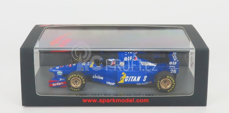 Spark-model Ligier F1  Js41 N 26 6th Spanish Gp 1995 O.panis 1:43 Blue