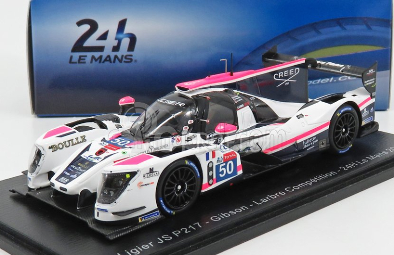 Spark-model Ligier Js P217 Gibson Gk428 4.2l V8 Team Larbre Competition N 50 24h Le Mans 2019 E.creed - R.ricci - N.boulle 1:43 Bílá Černá