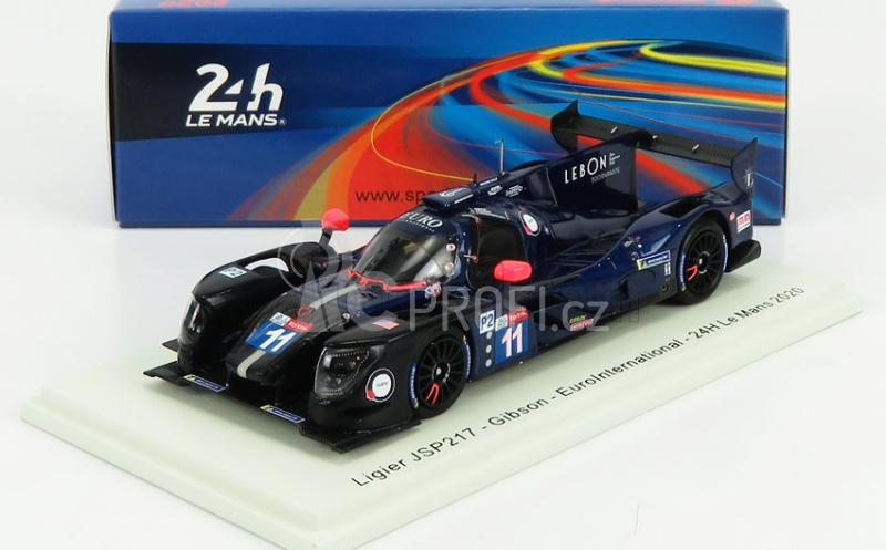 Spark-model Ligier Jsp217 4.2l V8 Gibson Team Eurointernational N 11 24h Le Mans 2020 C.d'ansembourg - E.maris - A.tambay 1:43 Blue